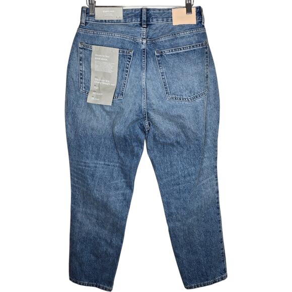 Everlane The Curvy 90's Cheeky Straight Crop Jeans Medium Blue Wash Size‎ 29 - Picture 4 of 13